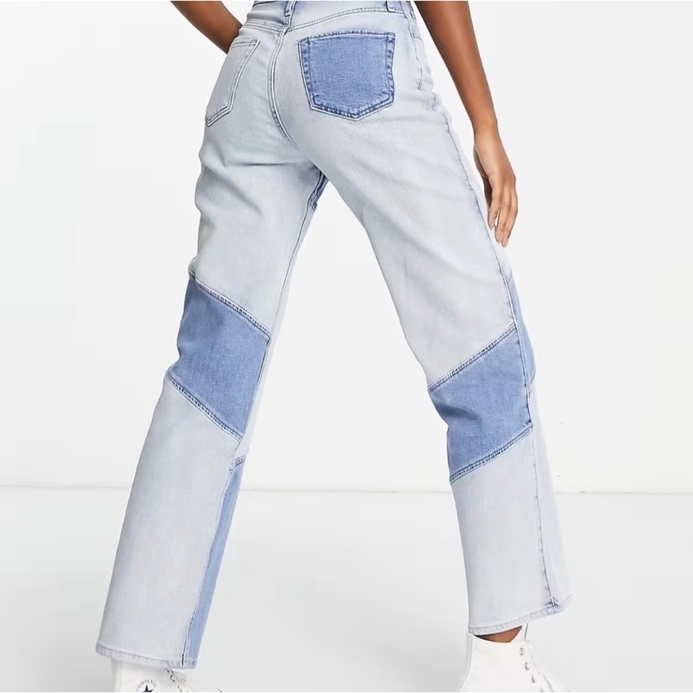 Hollister Ultra High-Rise Dad Jean wide leg Y2K patchwork 27/31 5R - Picture 2 of 9